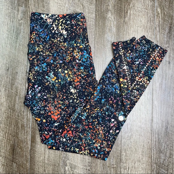 lululemon Flowerescent High Rise Fast & Free 7/8 Tights 25" Size 6 - Picture 12 of 13